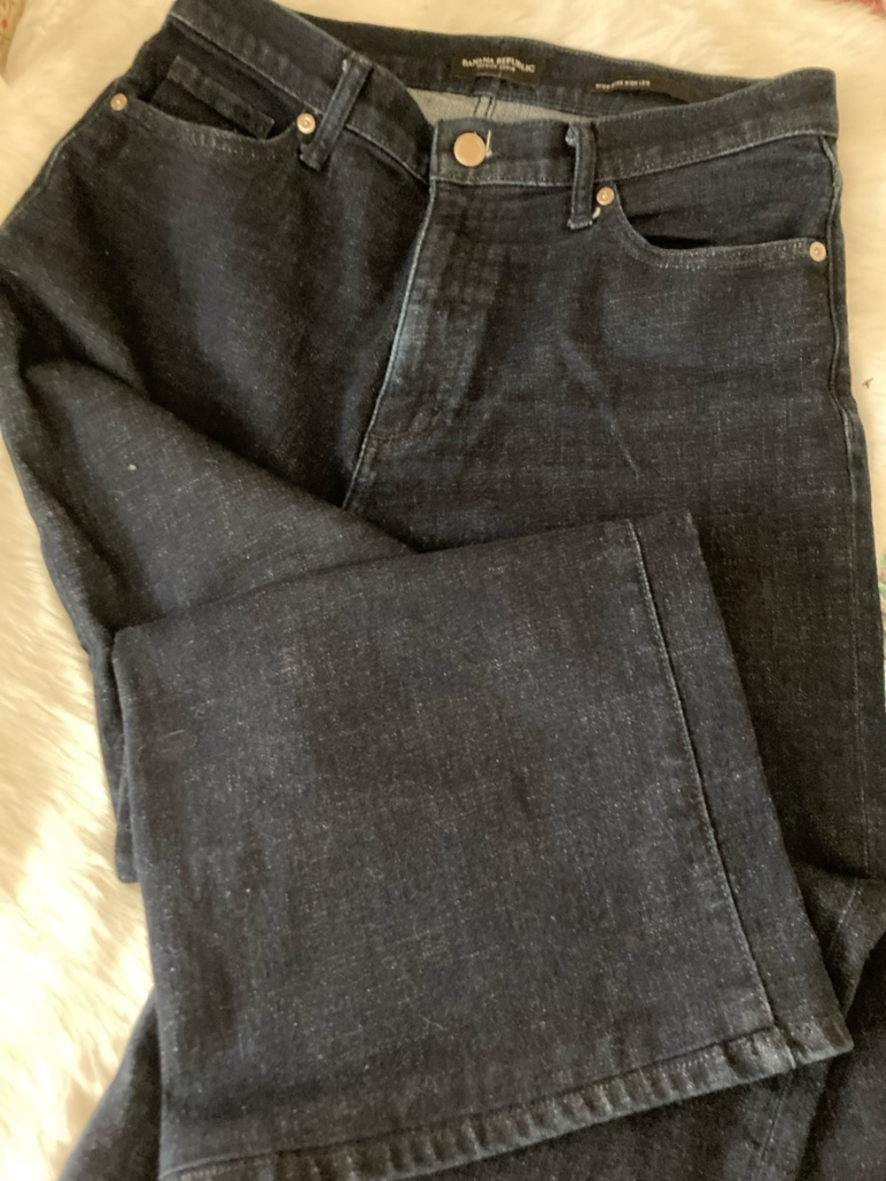 Banana Republic Indigo Blue Wide-Leg Jeans